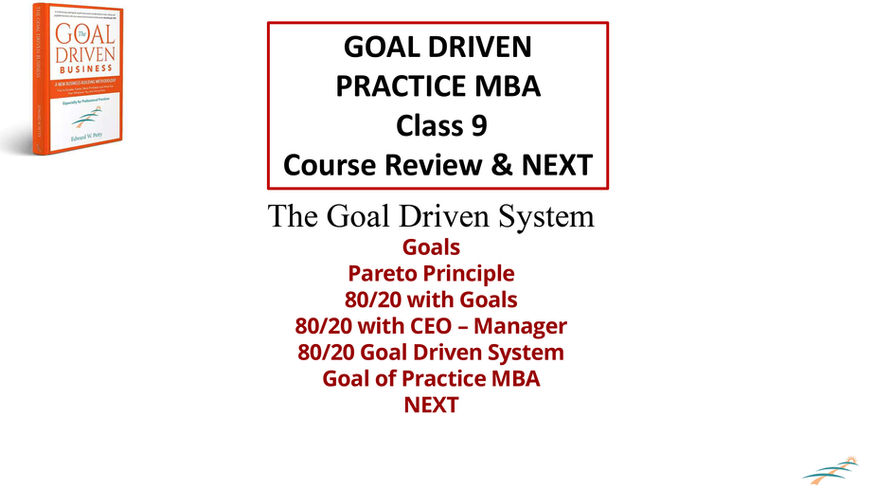 MBA3 - Class 9 - Review and NEXT